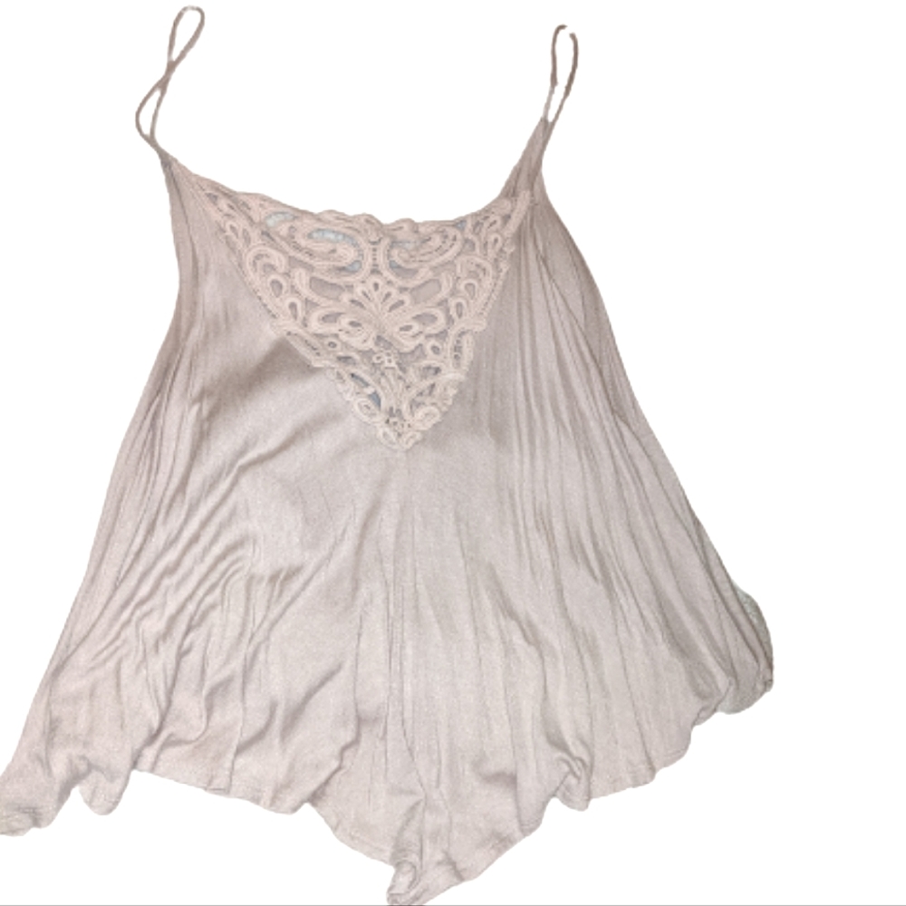 Relisting! Cream Boho Back Detail Crop Top Monteau Brand Size Small